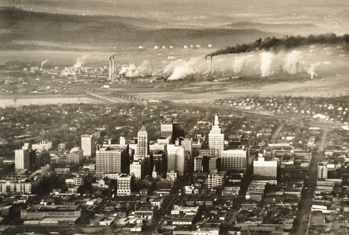 This arial photo was chosen by The Tulsa World in 2012 Census 70 years later to show Tulsa during the 1942 National Census as it appeared