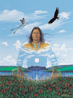 “The Earth and I Are One” by Enoch Kelly Haney